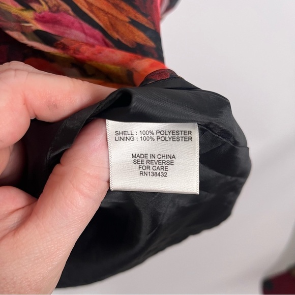 2/$30 ModCloth Floral Print Flowy Dress with Sheer Sleeves – Size Large - Picture 6 of 10